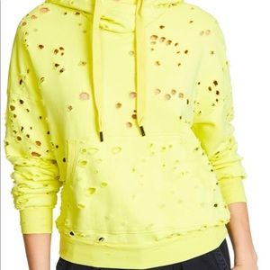 NSF Lissete Destroyed Distressed Hoodie P XS